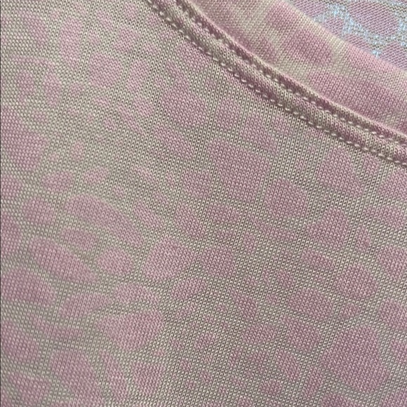 NWT Zyia Active Muted Pink Mosaic Cropped Workout Top - Picture 3 of 7
